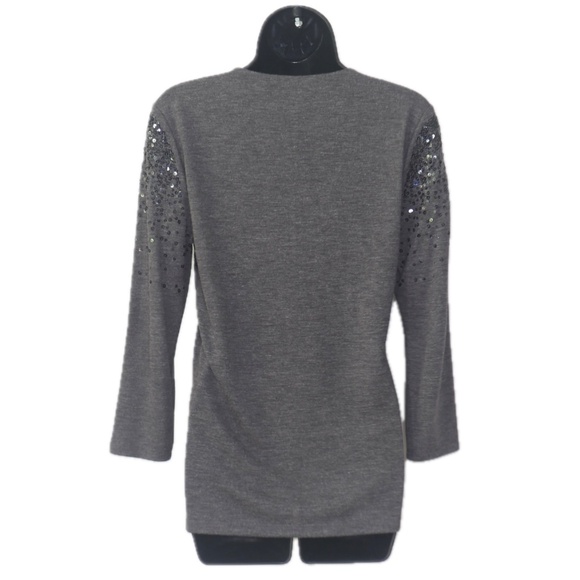 Sequin v-neck sweater (Ann Taylor) - Picture 2 of 3